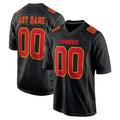 harde Custom KC.Chiefs Black Fashion Home Game Any Name & Numbers Stitched Jerseys