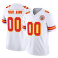 harde Custom KC.Chiefs White Limited Vapor F.U.S.E. Home Game Any Name & Numbers Stitched Jerseys