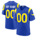 harde Custom LA.Rams Royal Game Stitched Jerseys