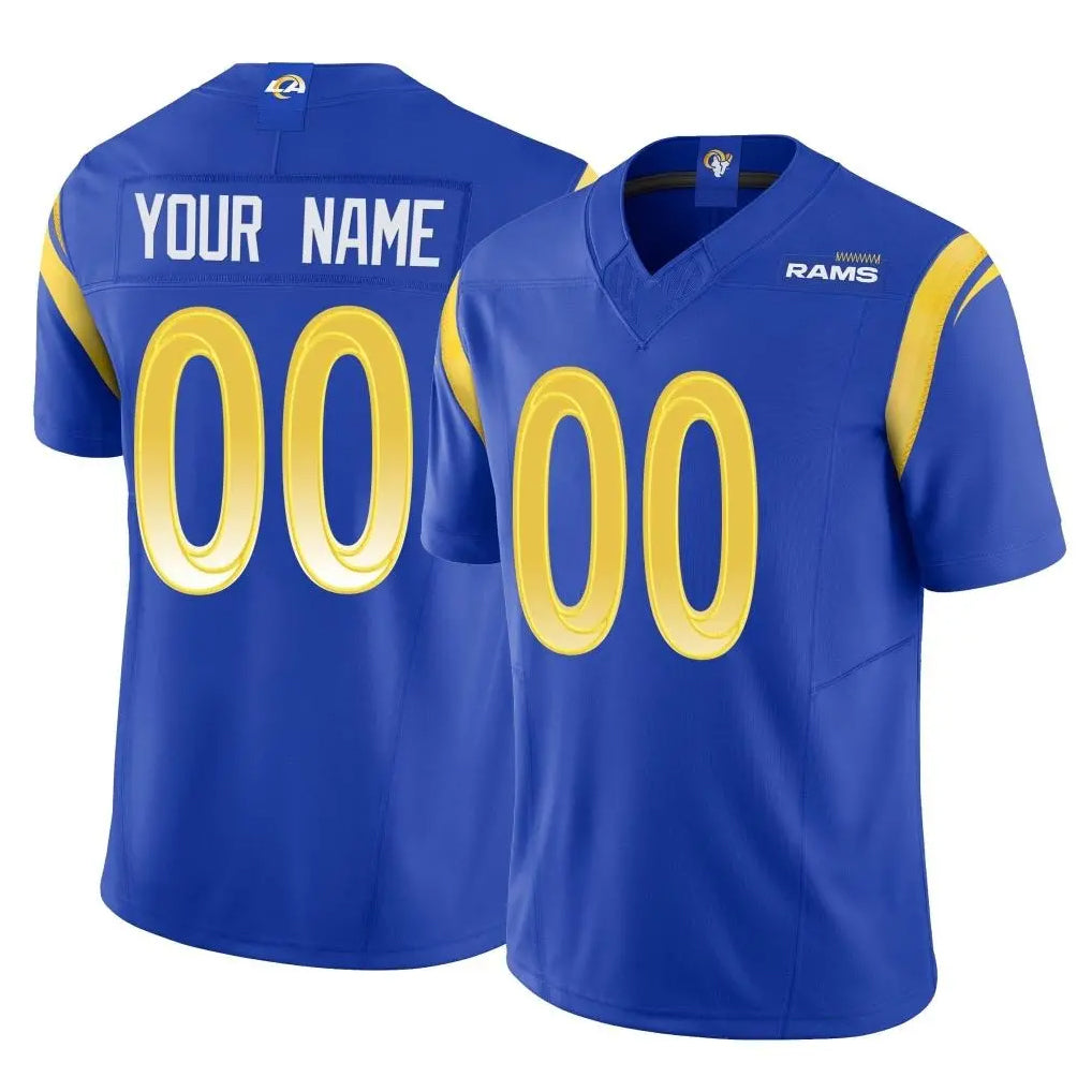 harde Custom LA.Rams Royal Limited Vapor F.U.S.E. Home Game Any Name & Numbers Stitched Jerseys