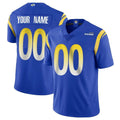 harde Custom LA.Rams Royal Limited Vapor Untouchable Home Game Any Name & Numbers Stitched Jerseys