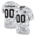 harde Custom LV.Raiders Arctic Camo Salute To Service Limited Game Any Name & Numbers Stitched Jerseys