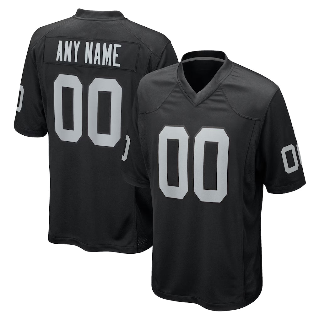 harde Custom LV.Raiders Black Home Game Stitched Jerseys