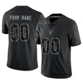 harde Custom LV.Raiders Black RFLCTV Limited Stitched Jerseys