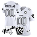 harde Custom LV.Raiders White 2026 Vapor Limited 65th Anniversary Home Game Any Name & Numbers Stitched Jerseys