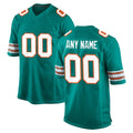 harde Custom M.Dolphins Aqua Alternate Home Game Any Name & Numbers Stitched Jerseys