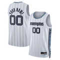 harde Custom M.Grizzlies White 2025-2026 City Edition Swingman Stitched Jerseys