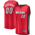 harde Custom M.Heat Red Fast Break Jerseys - Statement Edition