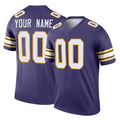 harde Custom MN.Vikings Purple Limited Classic Home Game Any Name & Numbers Stitched Jerseys