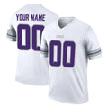harde Custom MN.Vikings White Alternate Legend Home Game Any Name & Numbers Stitched Jerseys