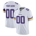harde Custom MN.Vikings White Limited Vapor Untouchable Home Game Any Name & Numbers Stitched Jerseys