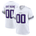 harde Custom MN.Vikings White Alternate Game Stitched Jerseys