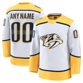 harde Custom N.Predators White Away Premium Jerseys