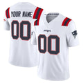 harde Custom NE.Patriots White Limited Vapor F.U.S.E. Home Game Any Name & Numbers Stitched Jerseys