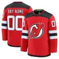 harde Custom N.Jersey Devils Red Home Premium Jerseys
