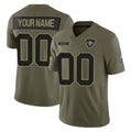 harde Custom NO.Saints Olive 2025 Salute To Service Limited Any Name & Numbers Stitched Jerseys