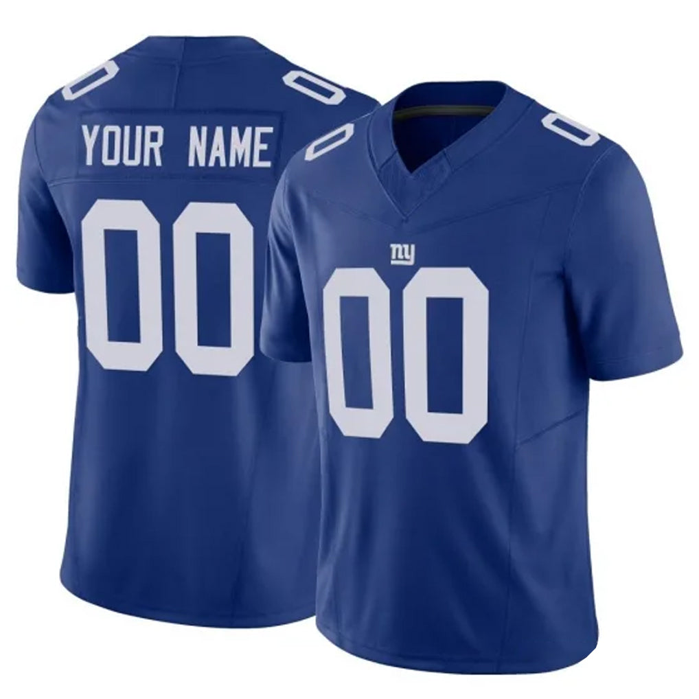 harde Custom NY.Giants Royal Limited Vapor F.U.S.E. Home Game Any Name & Numbers Stitched Jerseys