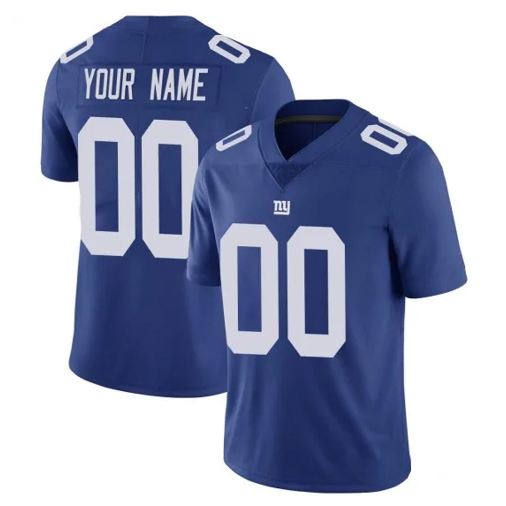 harde Custom NY.Giants Royal Limited Vapor Untouchable Home Game Any Name & Numbers Stitched Jerseys