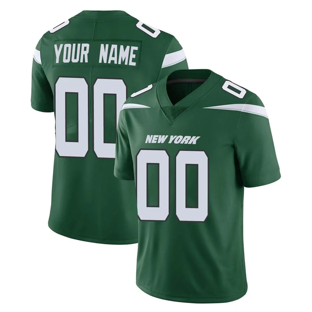harde Custom NY.Jets Green Limited Vapor Home Game Any Name & Numbers Stitched Jerseys
