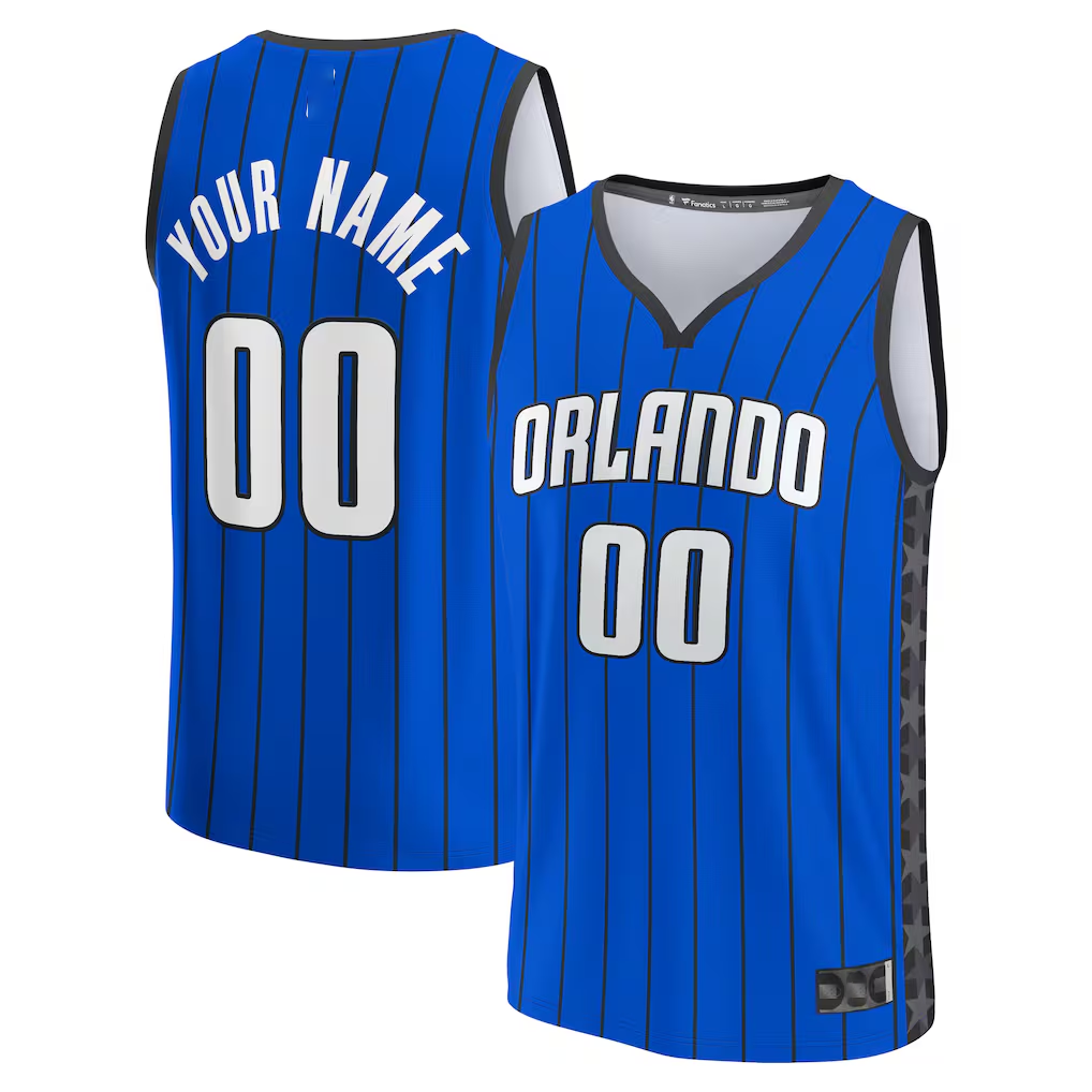 harde Custom O.Magic Blue Fast Break Jerseys - Statement Edition
