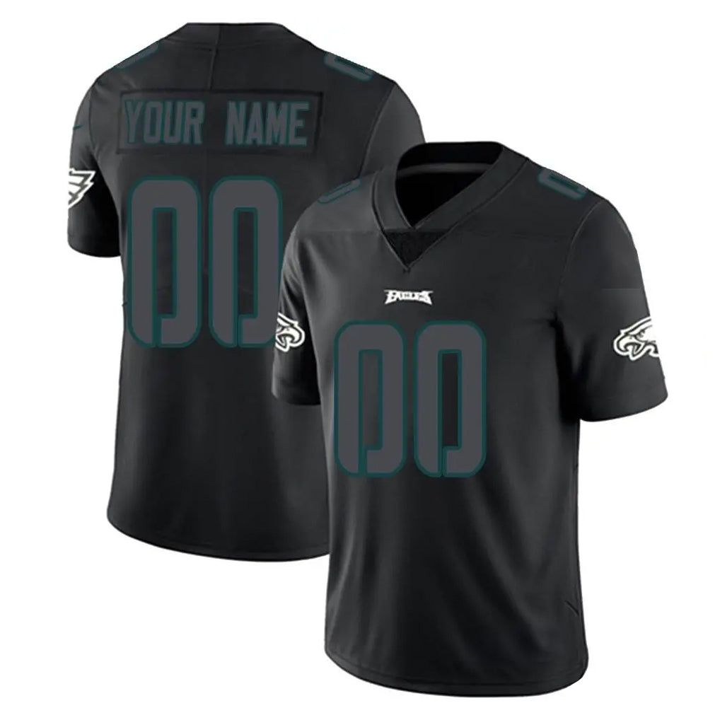 harde Custom P.Eagles Limited Black Impact Home Game Any Name & Numbers Stitched Jerseys