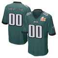 harde Custom P.Eagles Team Color Green Super Bowl LIX Home Game Any Name & Numbers Stitched Jerseys