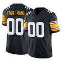 harde Custom P.Steelers Black Limited Alternate Vapor F.U.S.E. Home Game Any Name & Numbers Stitched Jerseys