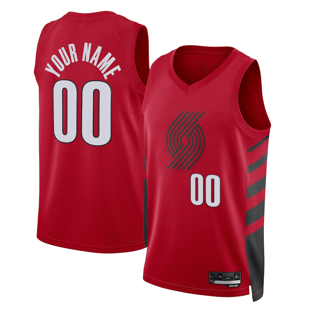 harde Custom PT.Blazers Red 2022-2023 Swingman Jerseys - Statement Edition
