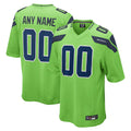 harde Custom S.Seahawks Neon Green Alternate Game Stitched Jerseys