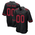 harde Custom SF.49ers Black Alternate Home Game Any Name & Numbers Stitched Jerseys