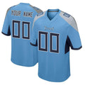 harde Custom T.Titans Light Blue Home Game Any Name & Numbers Stitched Jerseys
