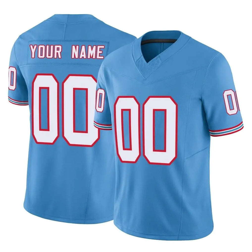 harde Custom T.Titans Light Blue Limited Vapor F.U.S.E. Home Game Any Name & Numbers Stitched Jerseys