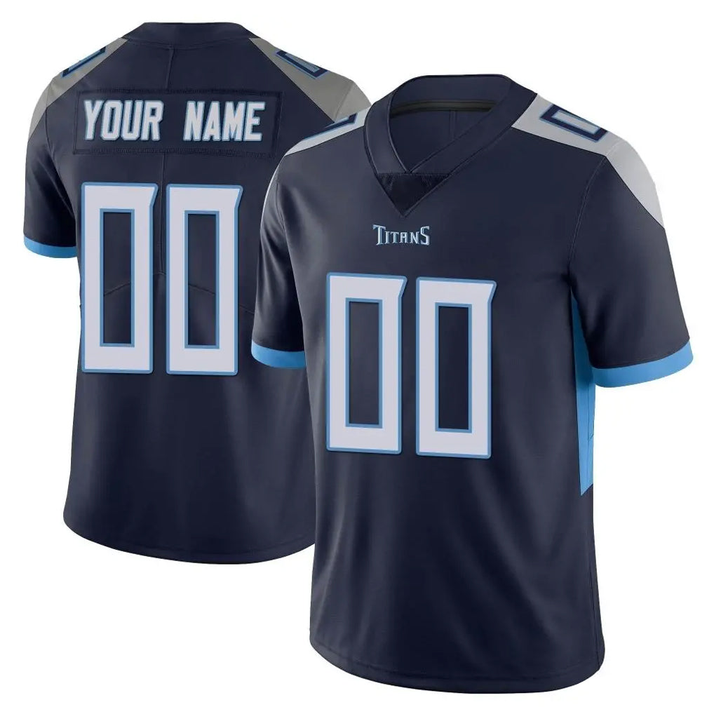 harde Custom T.Titans Navy Limited Vapor Untouchable Home Game Any Name & Numbers Stitched Jerseys