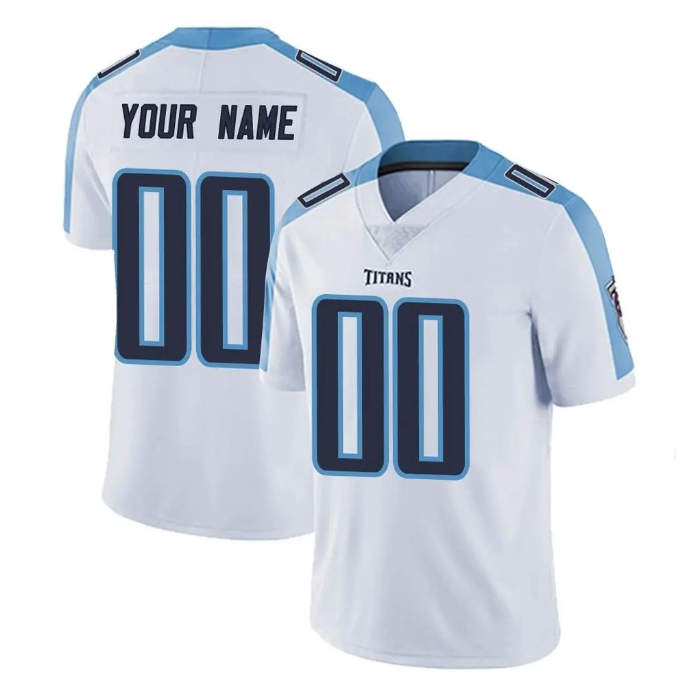 harde Custom T.Titans White Limited Vapor Untouchable Home Game Any Name & Numbers Stitched Jerseys
