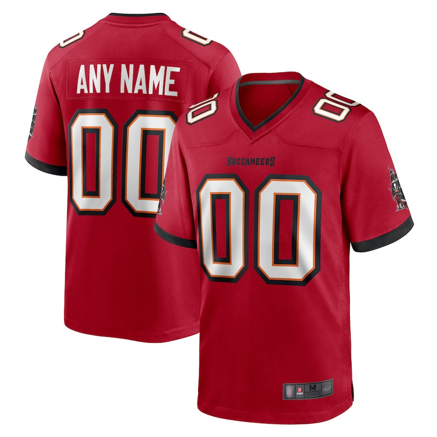 harde Custom TB.Buccaneers Red Replica Game Stitched Jerseys