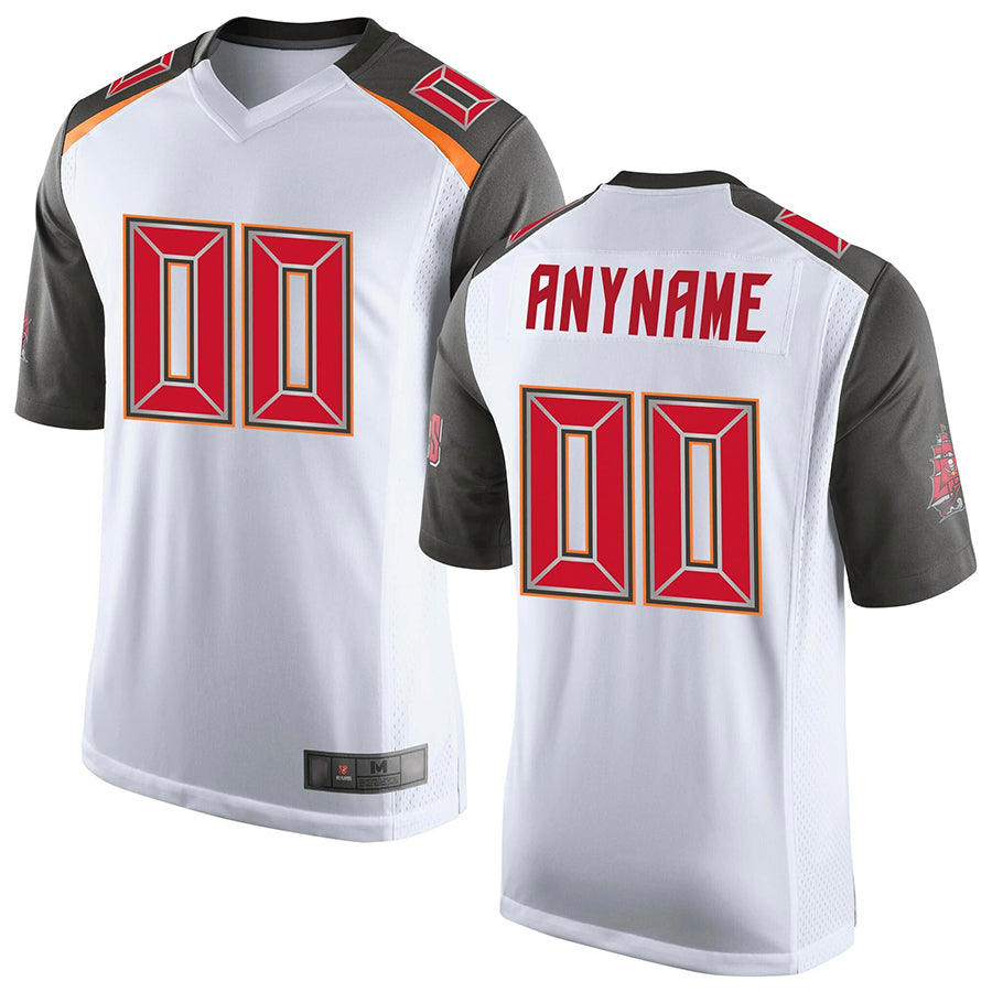 harde Custom TB.Buccaneers White Game Stitched Jerseys