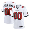 harde Custom TB.Buccaneers White Replica Game Stitched Jerseys