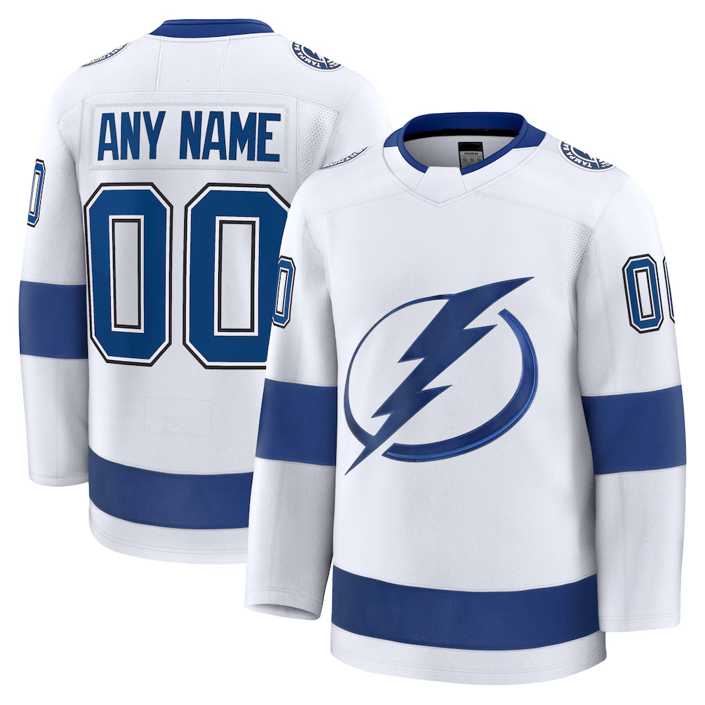harde Custom TB.Lightning White Away Premium Jerseys