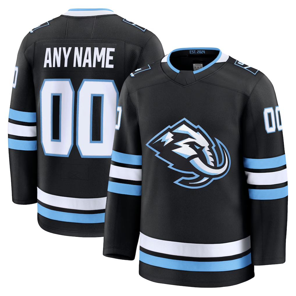 harde Custom U.Mammoth Black Home Premium Jerseys