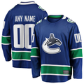 harde Custom V.Canucks Blue Home Team Breakaway Jerseys