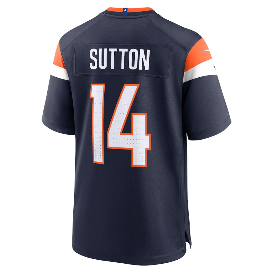 harde D.Broncos #14 Courtland Sutton Player Navy Home Game Stitched Jerseys