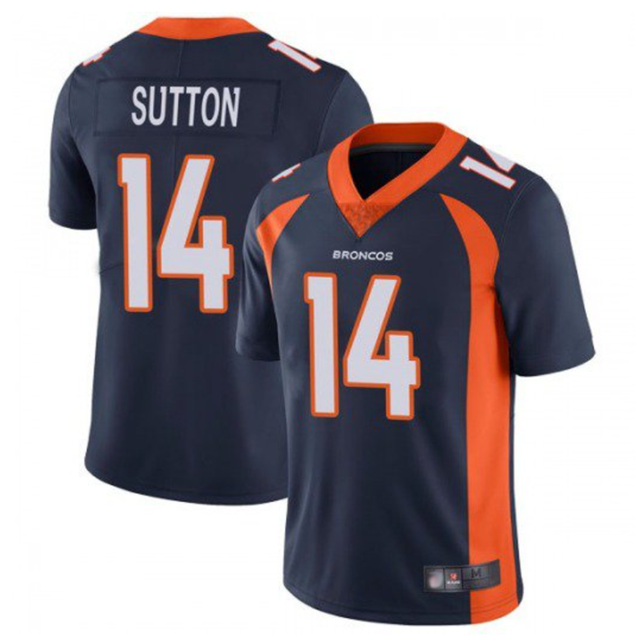 harde D.Broncos #14 Courtland Sutton Player Navy Limited Stitched Jerseys