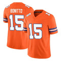 harde D.Broncos #15 Nik Bonitto Player Orange Limited Alternate Vapor F.U.S.E. Throwback Game Stitched Jerseys