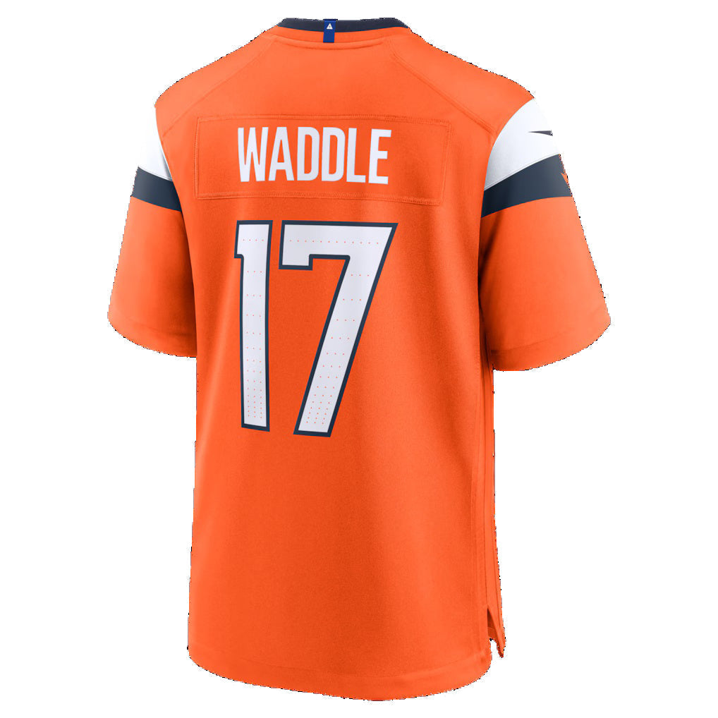 harde D.Broncos #17 Jaylen Waddle Orange Game Stitched Jerseys