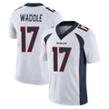 harde D.Broncos #17 Jaylen Waddle Player White Vapor Untouchable Limited Home Game Stitched Jerseys