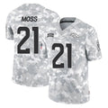 harde D.Broncos #21 Riley Moss Player Arctic Camo Salute To Service Limited Stitched Jerseys