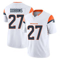 harde D.Broncos #27 J.K. Dobbins Player White Limited Vapor F.U.S.E. Home Game Stitched Jerseys
