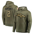 harde D.Broncos #2 Pat Surtain II Player Olive Salute to Service Pullover Hoodies Home Game Stitched Jerseys