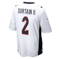 harde D.Broncos #2 Patrick Surtain II Player White Home Game Stitched Jerseys