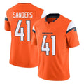 harde D.Broncos #41 Drew Sanders Player Orange Vapor F.U.S.E. Limited Home Game Stitched Jerseys